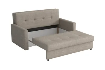 Denegal 2-sits liten bäddsoffa i Plysch - Grå - Möbler - Soffa - Bäddsoffa