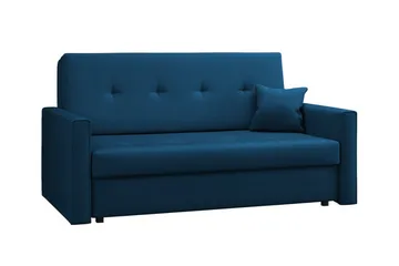 Denegal 2-sits liten bäddsoffa i Plysch - Blå - Möbler - Soffa - Bäddsoffa