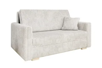 Denegal 2-sits liten bäddsoffa i Plysch - Beige - Möbler - Soffa - Bäddsoffa