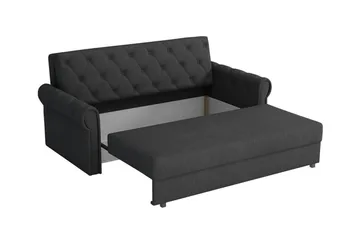 Denegal 2-sits liten bäddsoffa i Plysch - Blå - Möbler - Soffa - Bäddsoffa