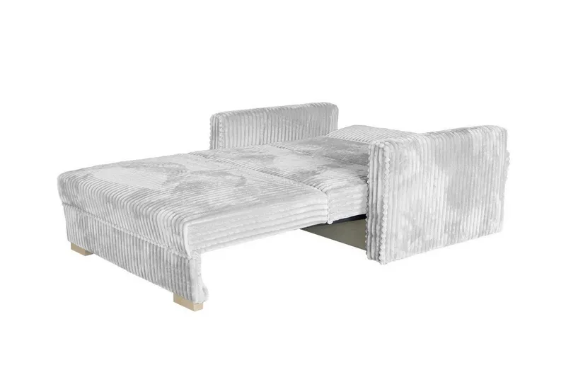 Denegal 2-sits liten bäddsoffa i Plysch - Grå - Möbler - Soffa - Bäddsoffa