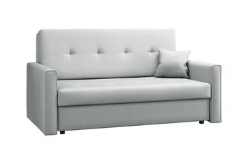 Denegal 2-sits liten bäddsoffa i Plysch - Grå - Möbler - Soffa - Bäddsoffa