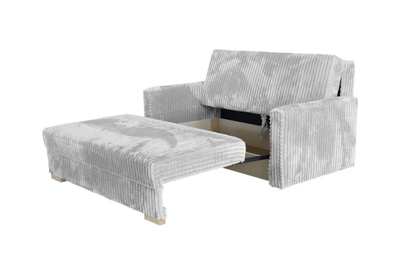 Denegal 2-sits liten bäddsoffa i Plysch - Beige - Möbler - Soffa - Bäddsoffa