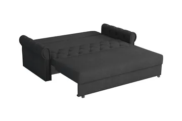 Denegal 2-sits liten bäddsoffa i Plysch - Grön - Möbler - Soffa - Bäddsoffa
