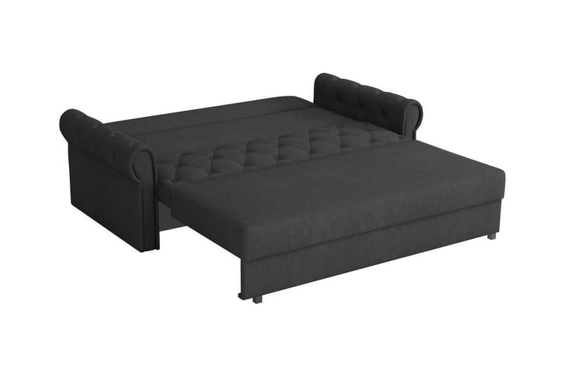 Denegal 2-sits liten bäddsoffa i Plysch - Grön - Möbler - Soffa - Bäddsoffa