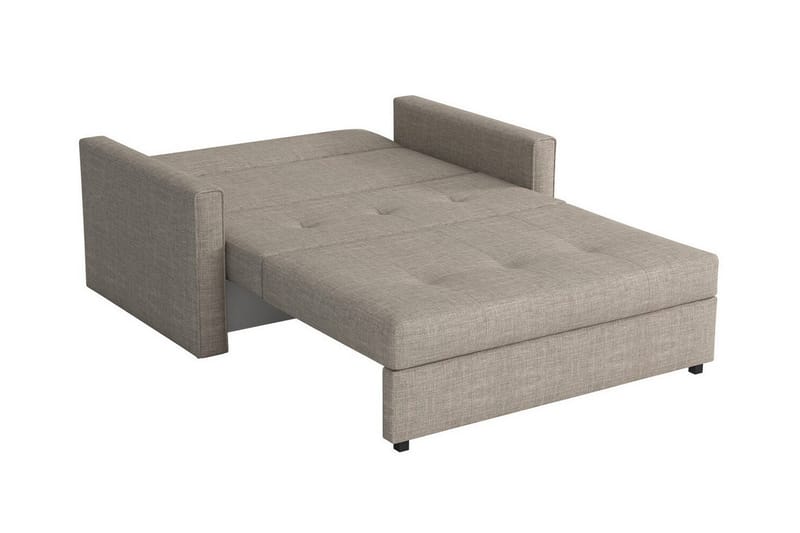 Denegal 2-sits liten bäddsoffa i Plysch - Gul - Möbler - Soffa - Bäddsoffa