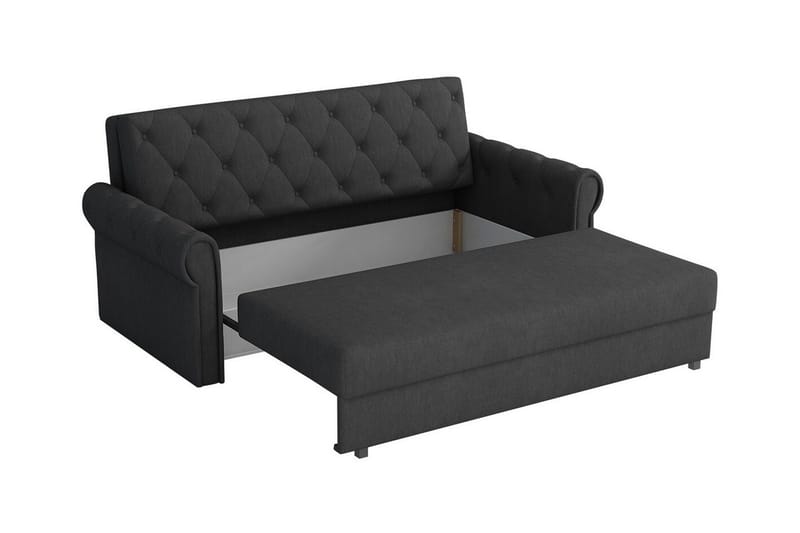 Denegal 2-sits liten bäddsoffa i Plysch - Grön - Möbler - Soffa - Bäddsoffa