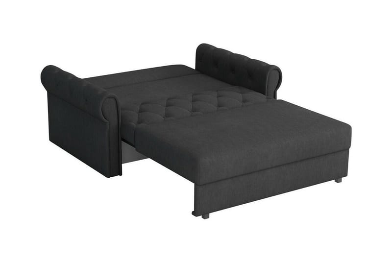 Denegal 2-sits liten bäddsoffa i Plysch - Grön - Möbler - Soffa - Bäddsoffa