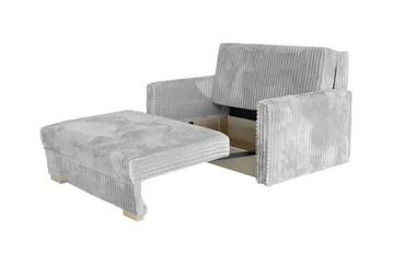Denegal 2-sits liten bäddsoffa i Plysch - Beige - Möbler - Soffa - Bäddsoffa
