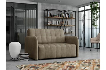 Denegal 2-sits Utdragbar Bäddsoffa 112x192 cm med Förvaring i Tyg - Taupe - Möbler - Soffa - Bäddsoffa
