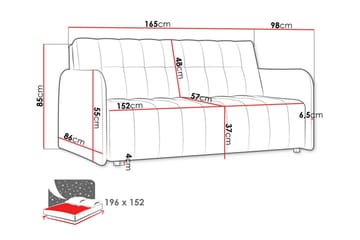 Denegal 3-sits Bäddsoffa - Möbler - Soffa - Bäddsoffa