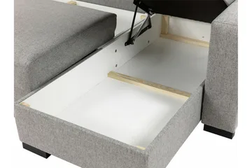 Denegal 3-sits Hörnbäddsoffa - Grå - Möbler - Soffa - Bäddsoffa
