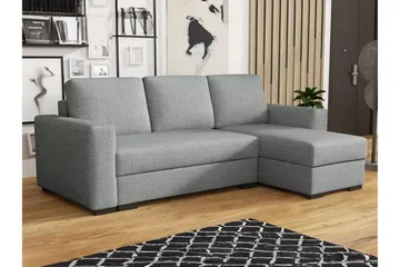 Denegal 3-sits Hörnbäddsoffa - Grå - Möbler - Soffa - Bäddsoffa