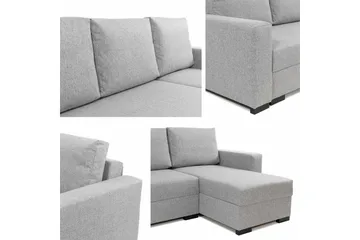Denegal 3-sits Hörnbäddsoffa - Mörkgrå - Möbler - Soffa - Bäddsoffa