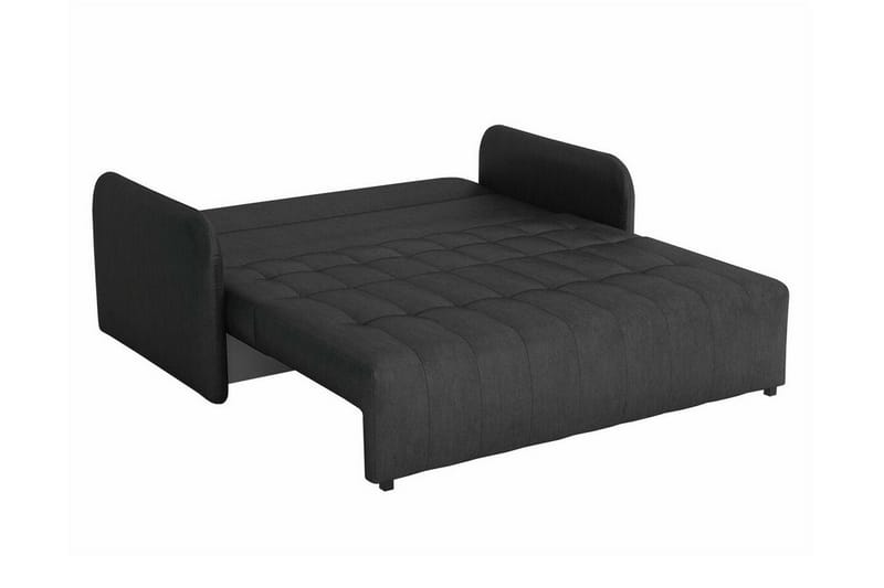 Denegal 3-sits Utdragbar Bäddsoffa 152x196 cm med Förvaring i Tyg - Cognac - Möbler - Soffa - Bäddsoffa