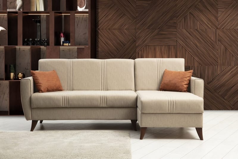 Dewan Bäddsoffa m. Divan 3-sits - Beige - Möbler - Soffa - Bäddsoffa