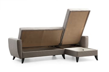 Dewan Bäddsoffa m. Divan 3-sits - Ljusgrå - Möbler - Soffa - Bäddsoffa
