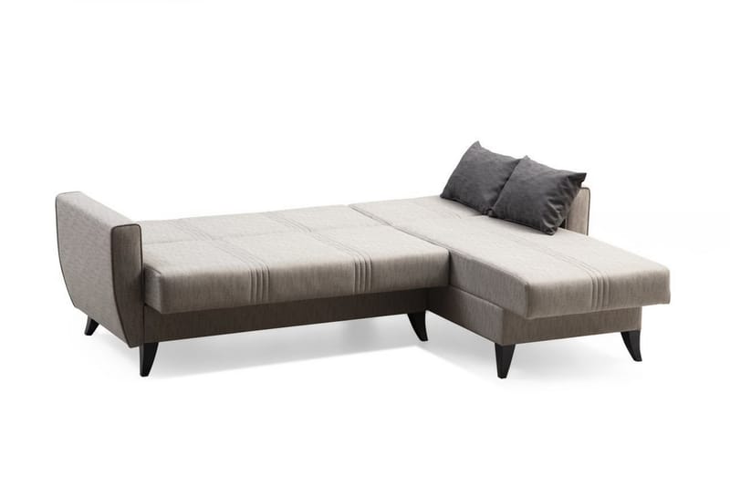 Dewan Bäddsoffa m. Divan 3-sits - Ljusgrå - Möbler - Soffa - Bäddsoffa