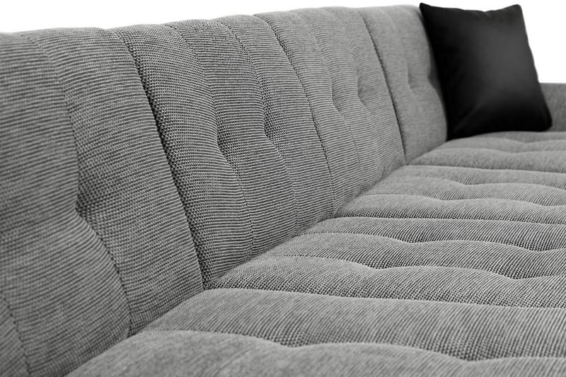 Dewitt 3-sits Bäddsoffa i Tyg och Läder - Vit|Grå - Möbler - Soffa - Bäddsoffa