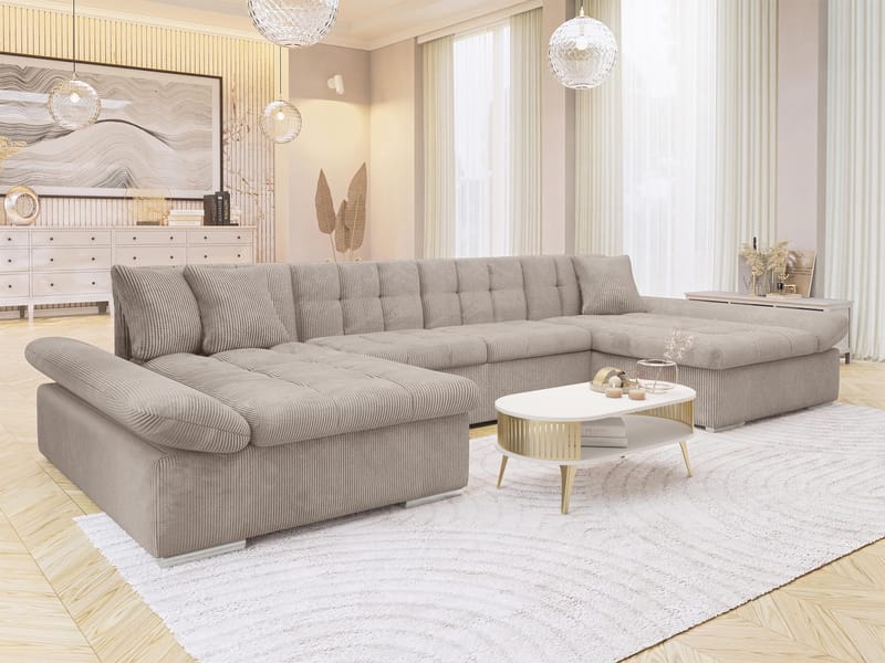 Dewitt 5-sits U-Bäddsoffa med förvaring - Möbler - Soffa - Bäddsoffa