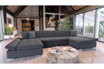 Dewitt 6-sits Bäddsoffa - Mörkgrå - Möbler - Soffa - Bäddsoffa