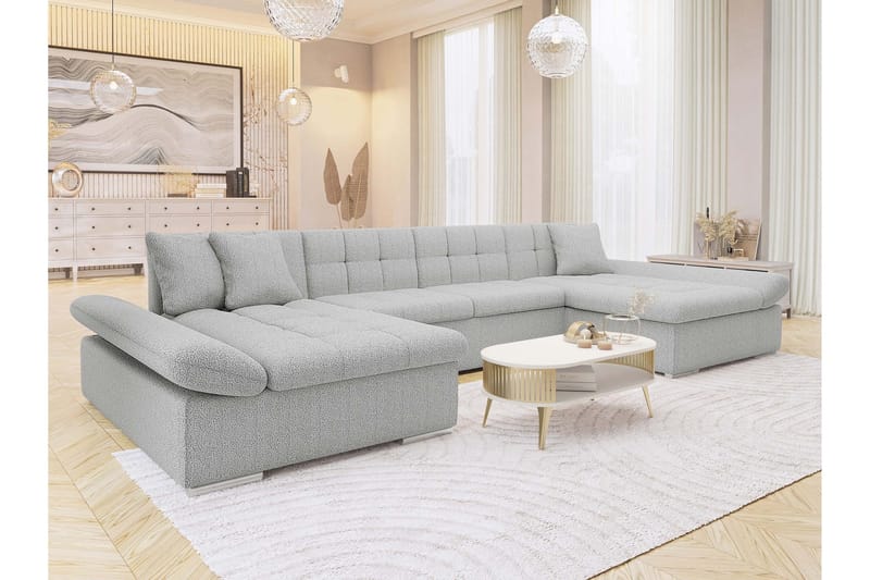 Dewitt Bäddsoffa Dubbeldivan 5-sits - Grå - Möbler - Soffa - Bäddsoffa