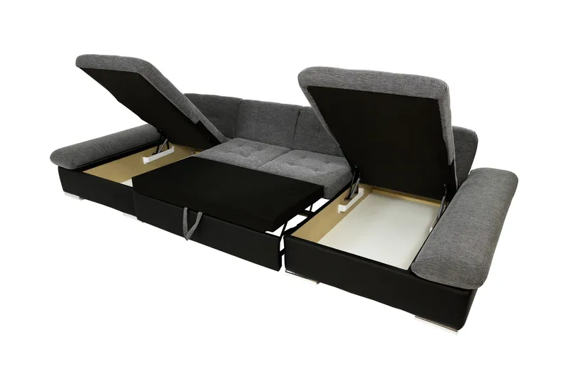 Dewitt Bäddsoffa Dubbeldivan 5-sits - Grå - Möbler - Soffa - Bäddsoffa