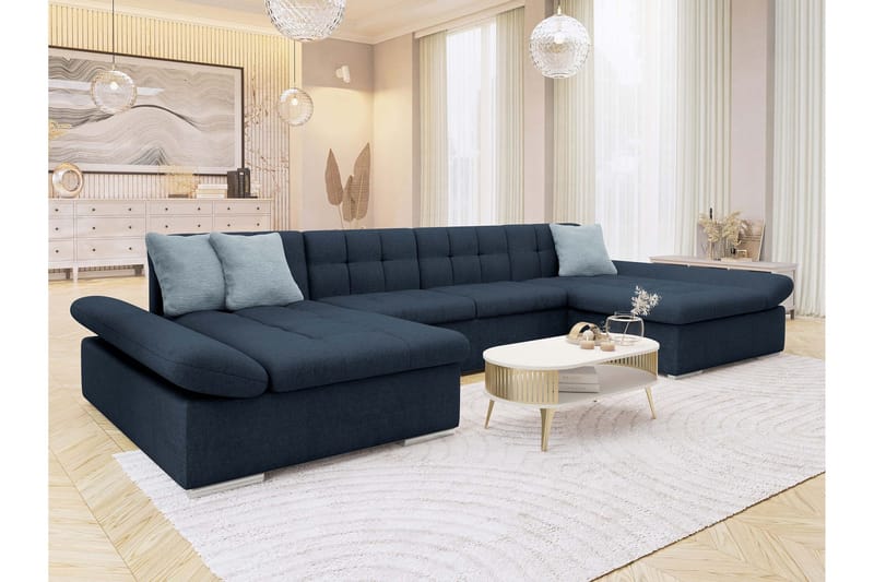 Dewitt Bäddsoffa Dubbeldivan 5-sits - Marinblå - Möbler - Soffa - Bäddsoffa
