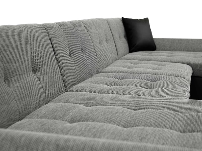 Dewitt U-formad 5-sits Bäddsoffa med förvaring - beige - Möbler - Soffa - Bäddsoffa