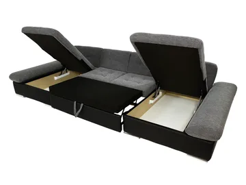Dewitt U-formad 5-sits Bäddsoffa med förvaring - Ljusgrå - Möbler - Soffa - Bäddsoffa