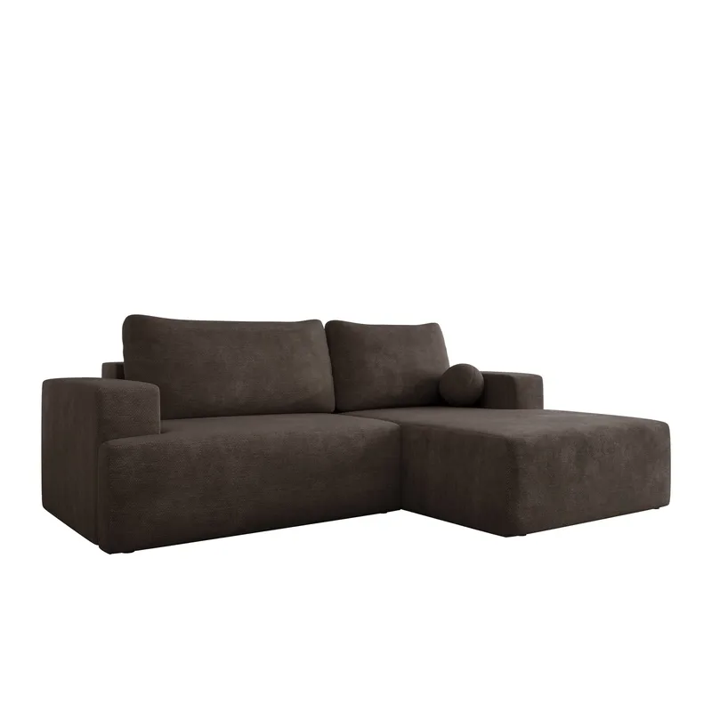 Deylor 3-sits Bäddsoffa med divan, brun