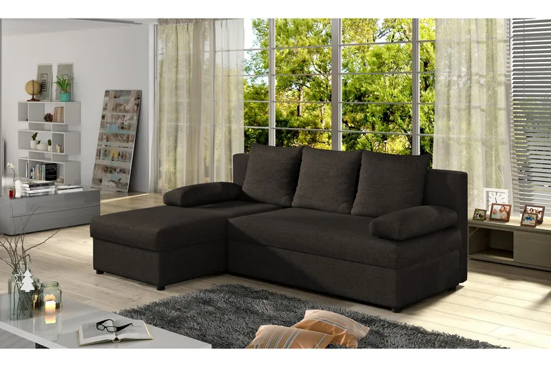 Dirk Bäddsoffa med Divan - Brun - Möbler - Soffa - Bäddsoffa