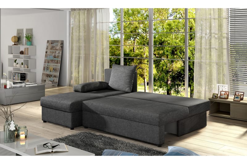 Dirk Bäddsoffa med Divan - Grå - Möbler - Soffa - Bäddsoffa