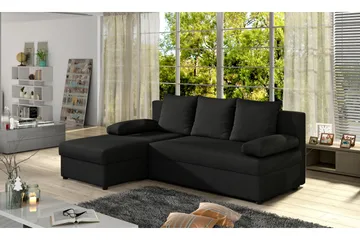 Dirk Bäddsoffa med Divan - Svart - Möbler - Soffa - Bäddsoffa