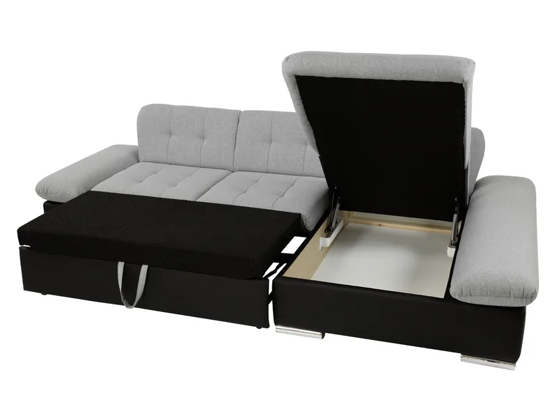Djerra 3-sits Bäddsoffa divan vänster med förvaring - Beige - Möbler - Soffa - Bäddsoffa