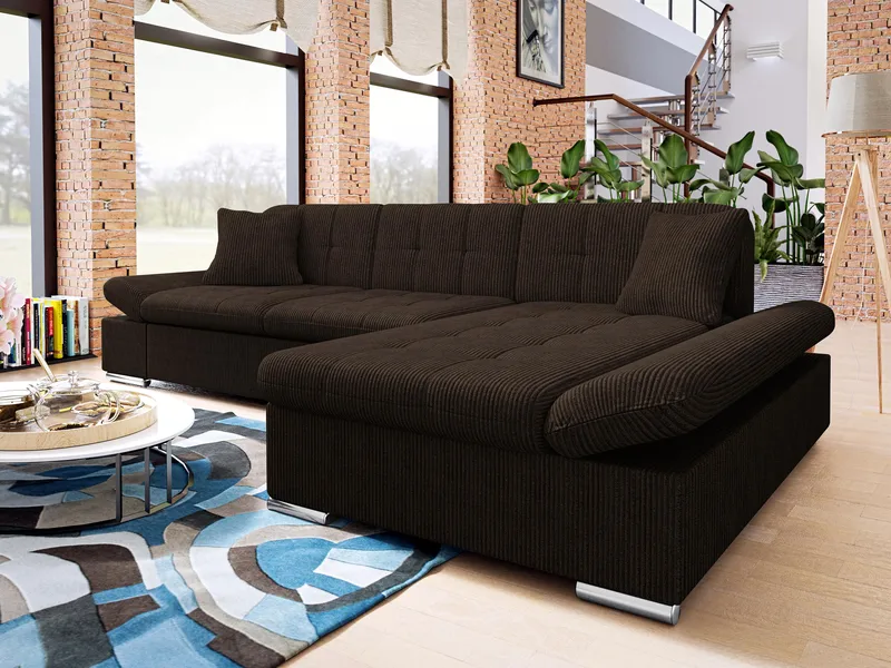 Djerra 3-sits Bäddsoffa med divan och förvaring - Möbler - Soffa - Bäddsoffa