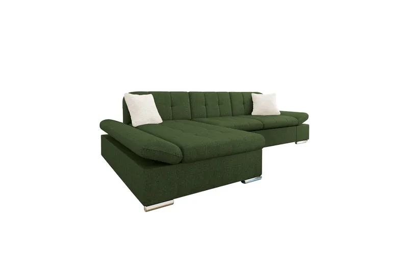 Djerra Bäddsoffa med Divan 3-sits, Grön
