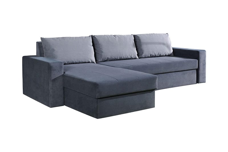 Domino Divanbäddsoffa 234x156x82 cm - Blå/Grå - Möbler - Soffa - Bäddsoffa