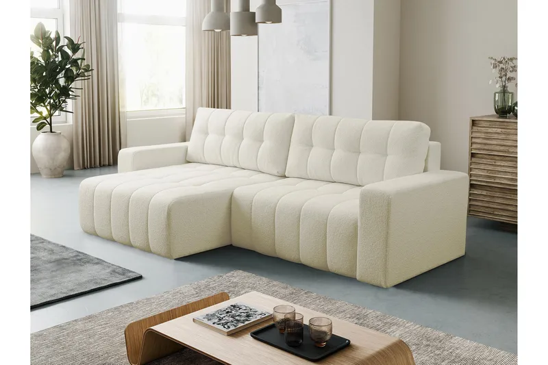 Doryn Bäddsoffa med Divan 3-sits - Beige - Möbler - Soffa - Bäddsoffa