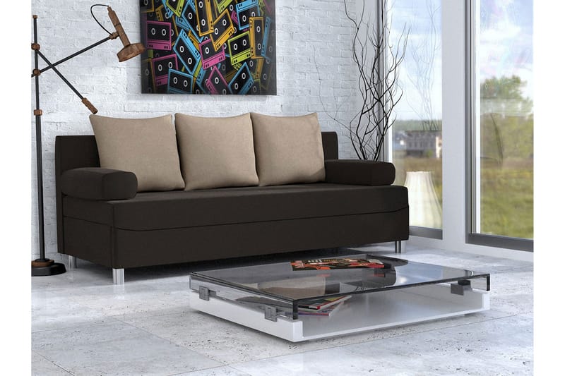Dover Bäddsoffa 192x80x80 cm - Svart - Möbler - Soffa - Bäddsoffa