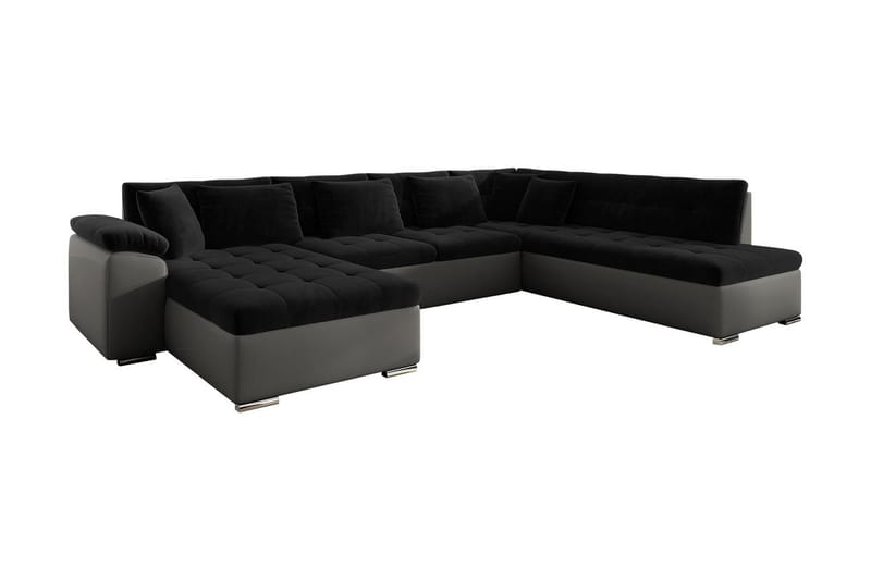 Dynir 4-sits Bäddsoffa - Svart/Grå - Möbler - Soffa - Bäddsoffa