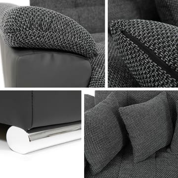 Dynir 6-sits Vänstervänd U-formad Bäddsoffa 125x290 cm med Förvaring i Tyg - Gul - Möbler - Soffa - Bäddsoffa