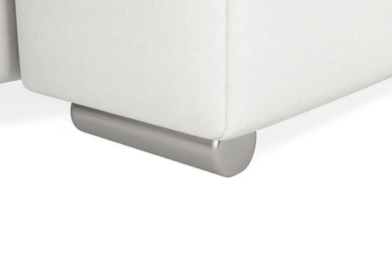 Dynir Hörnbäddsoffa Divan med Förvaring Höger - Vit/Ljusgrå - Möbler - Soffa - Bäddsoffa