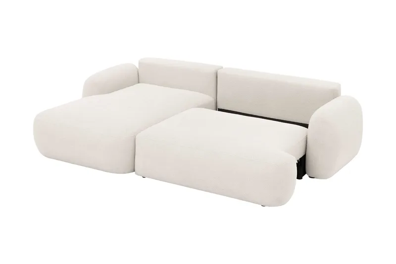 Efrem Bäddsoffa med Divan 3-sits i Bouclé - Brun - Möbler - Soffa - Bäddsoffa