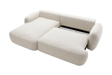 Efrem Bäddsoffa med Divan 3-sits i Bouclé - Mörkgrå - Möbler - Soffa - Bäddsoffa