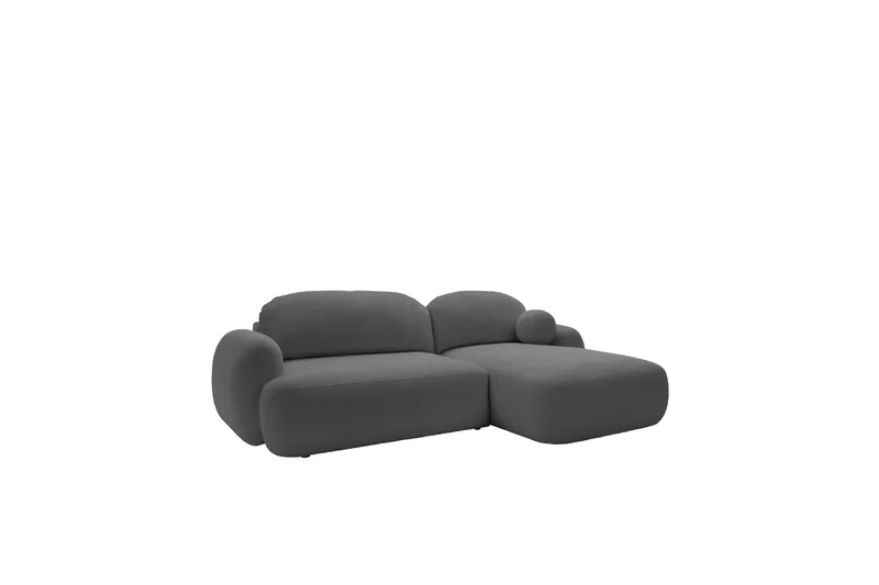 Efrem Bäddsoffa med Divan 3-sits i Bouclé - Mörkgrå - Möbler - Soffa - Bäddsoffa