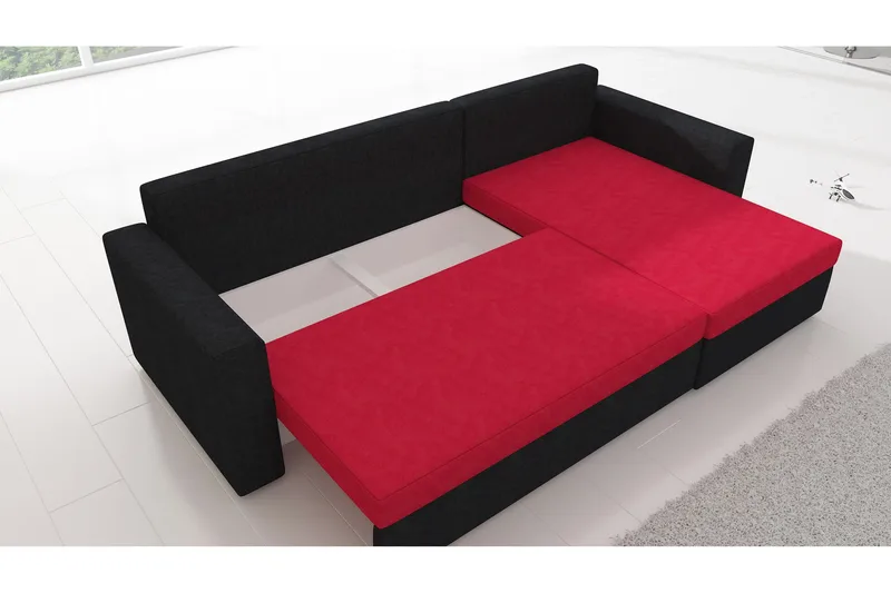 Eguino Bäddsoffa - Grå/Svart - Möbler - Soffa - Bäddsoffa