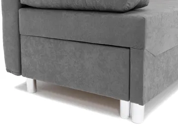 Eifion 3-sits Längsbäddad Bäddsoffa 133x192 cm med Förvaring i Tyg - Grå - Möbler - Soffa - Bäddsoffa