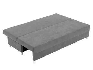 Eifion 3-sits Längsbäddad Bäddsoffa 133x192 cm med Förvaring i Tyg - Grå - Möbler - Soffa - Bäddsoffa