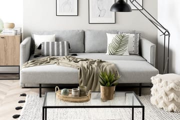 Eksjo Bäddsoffa 220 cm - Grå - Möbler - Soffa - Bäddsoffa
